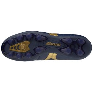 Mizuno Morelia II Md Erkek Krampon Mavi/Altın (Tr.SLF)